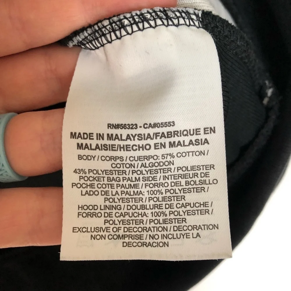 Nike Sportswear Advance Full Zip Hoodie Sweatshirt Black Large